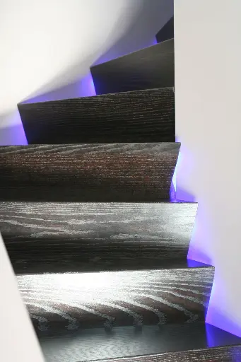 Houten Trap met Ledverlichting