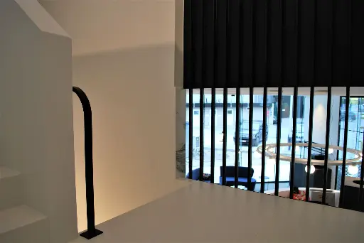Decoratieve Lattenwand bij Trap