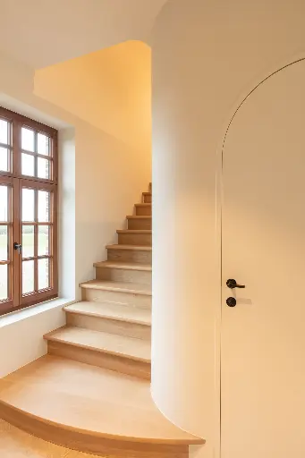 Houten Trap in Warme Eik