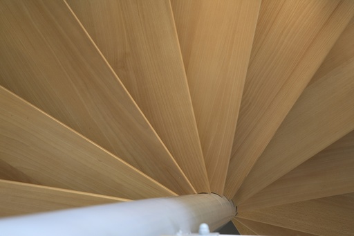 Metal Spiral Staircase with Central Spine