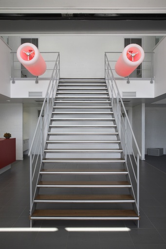 Metal Design Staircase with Ovangkol