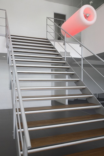 Metal Design Staircase with Ovangkol