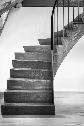 Z-trap met metalen balustrade