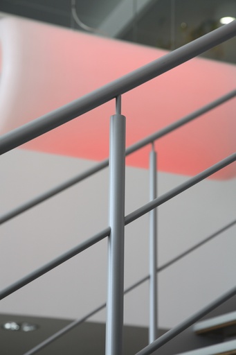 Metal Design Staircase with Ovangkol