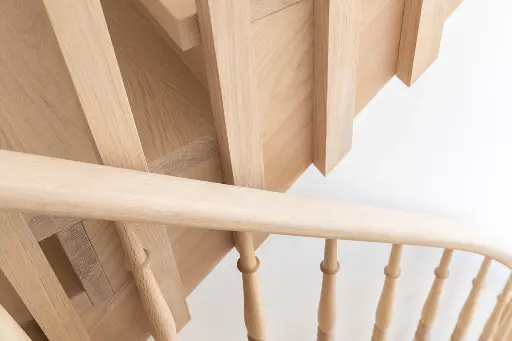Eiken Trap met klassiek balustrade
