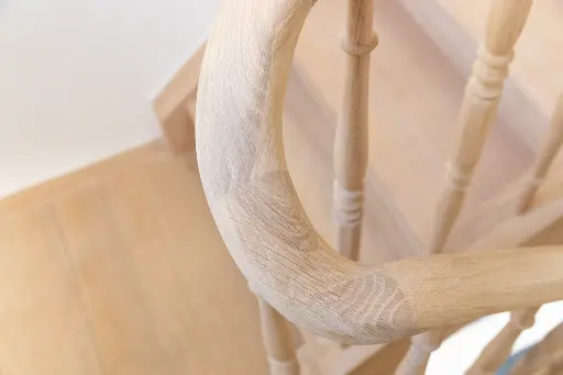 Eiken Trap met klassiek balustrade