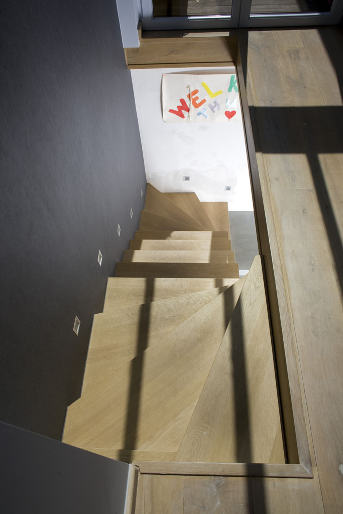 escalier blocq sans limons sous-jacents