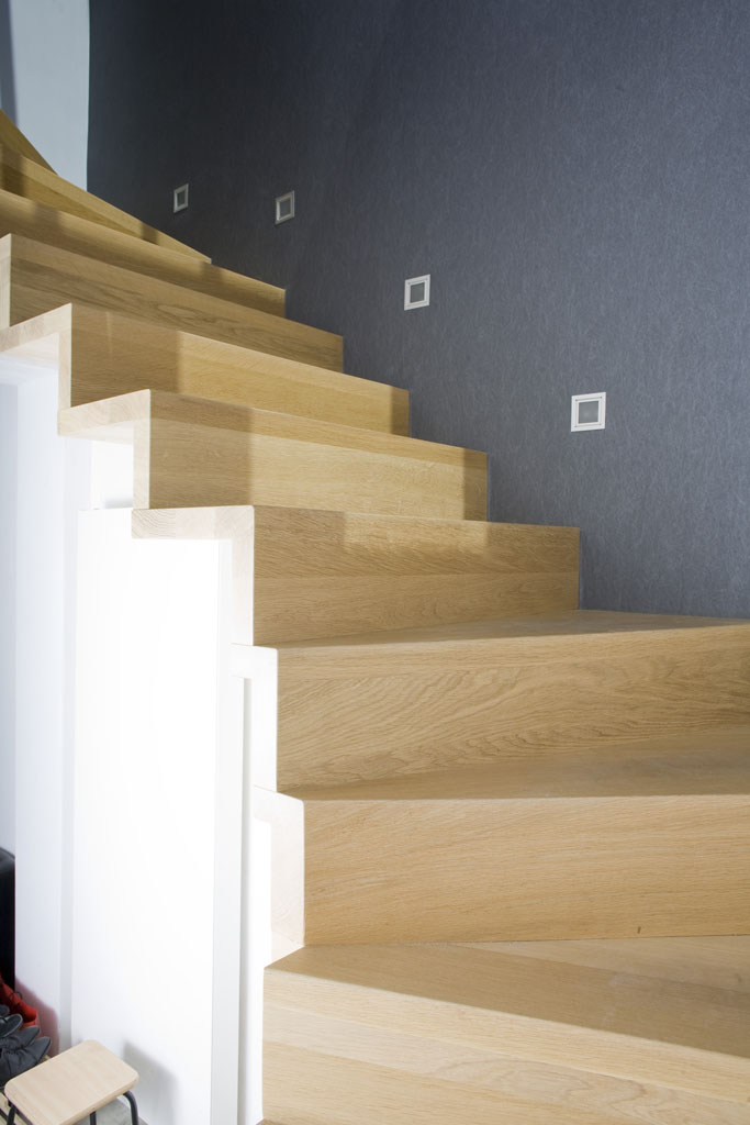 escalier blocq sans limons sous-jacents