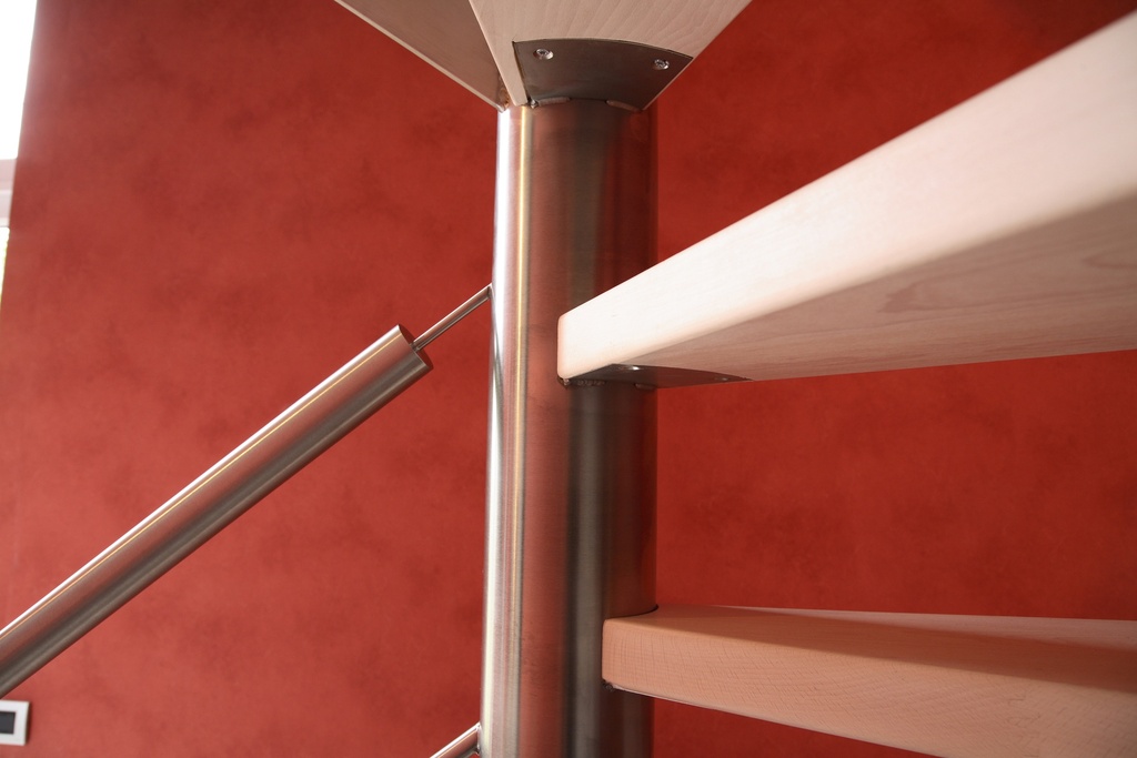 Metal spiral staircase