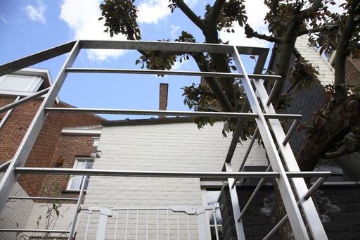 Gegalvaniseerde Trap met Inox Balustrade