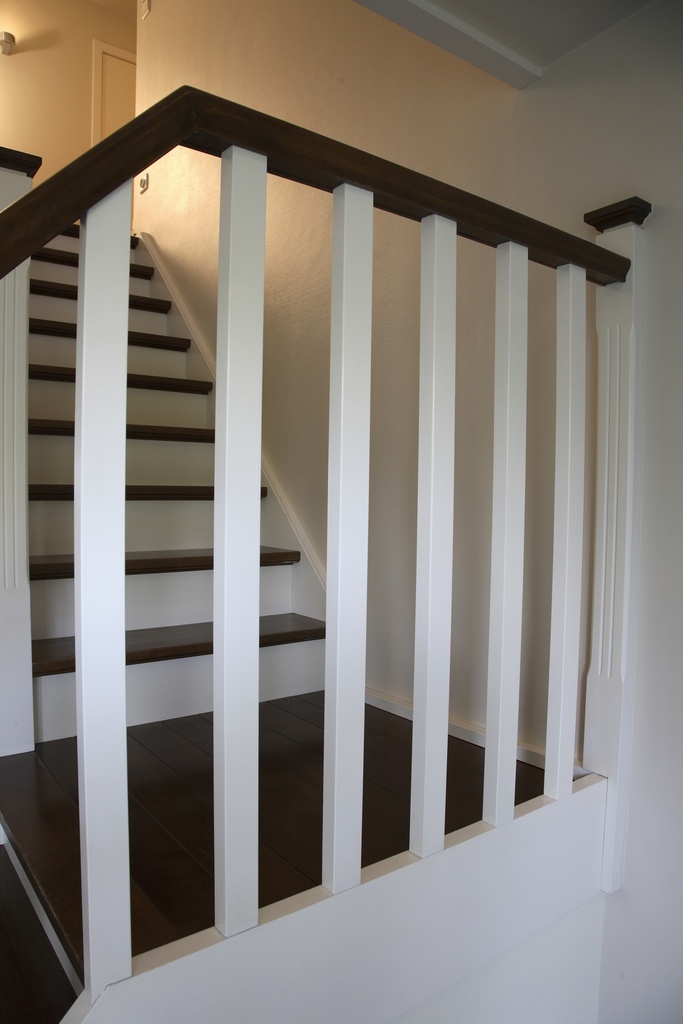 Cottage wooden staircase (Rural)