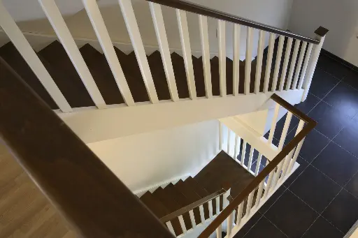 Witte Trap met Kwartdraai