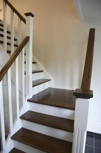 Witte Trap met Kwartdraai