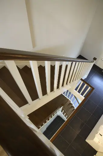 Witte Trap met Kwartdraai