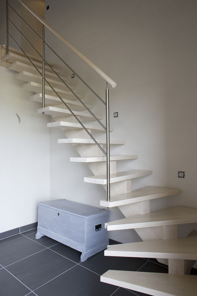 Escalier à Limon Central en Bois