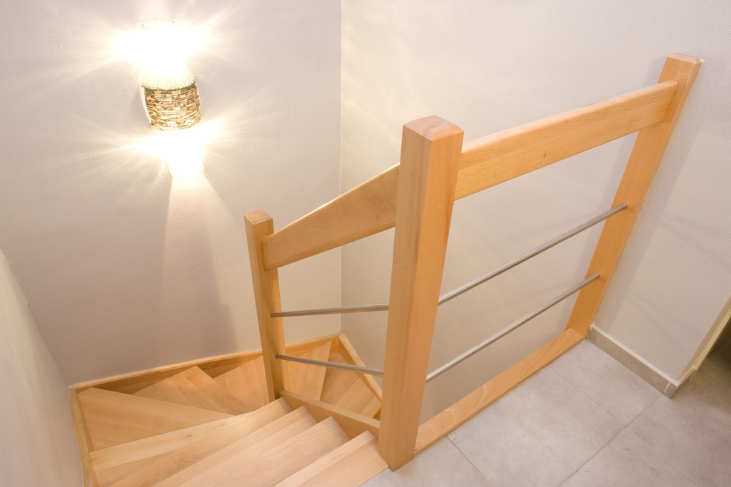 [1053] Escalier quart tournant double fermé standard (53)