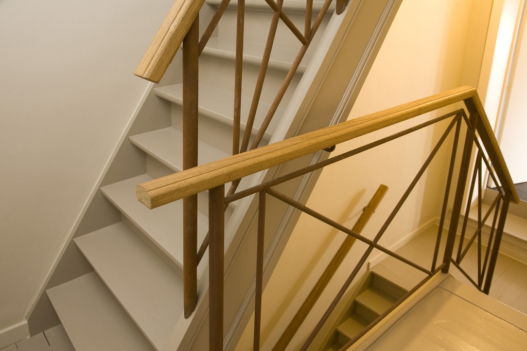 Escalier classique peint