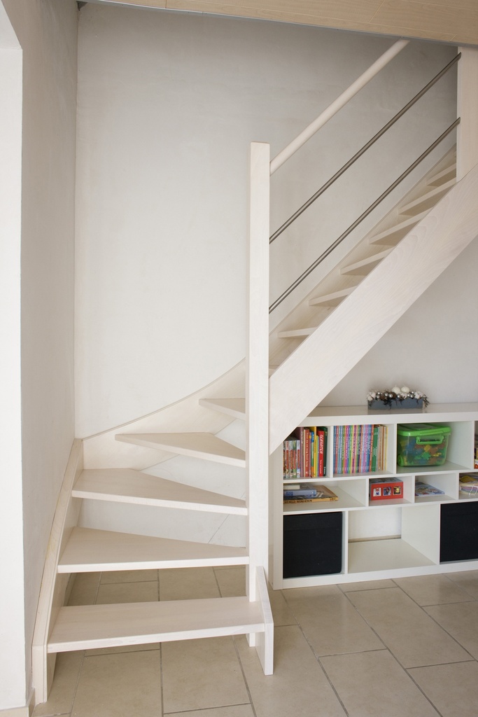 Escalier quart tournant standard ouvert