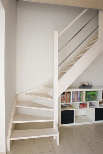 [1048] Escalier Quart Tournant Ouvert Standard